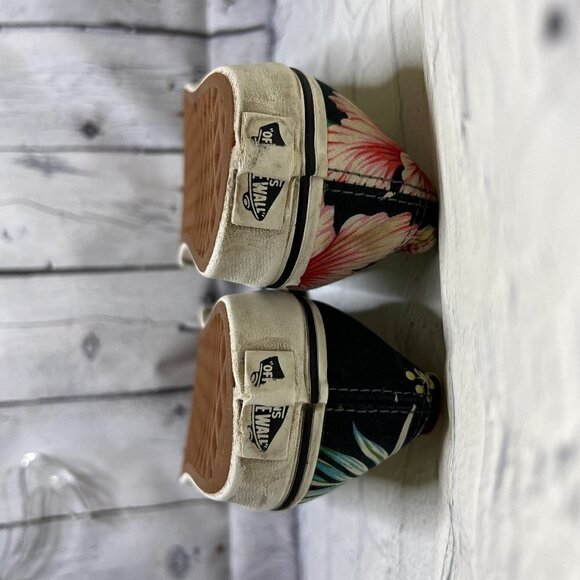VANS Women's Tropical Hawaiian Print Black Pink Canvas Shoes Sneakers Size 6.5 - Picture 6 of 7